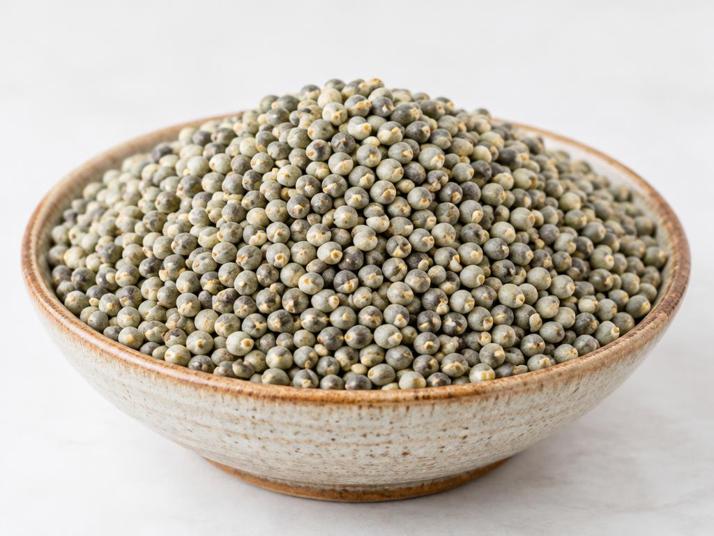 Pearl millet (bajra) grains in close-up